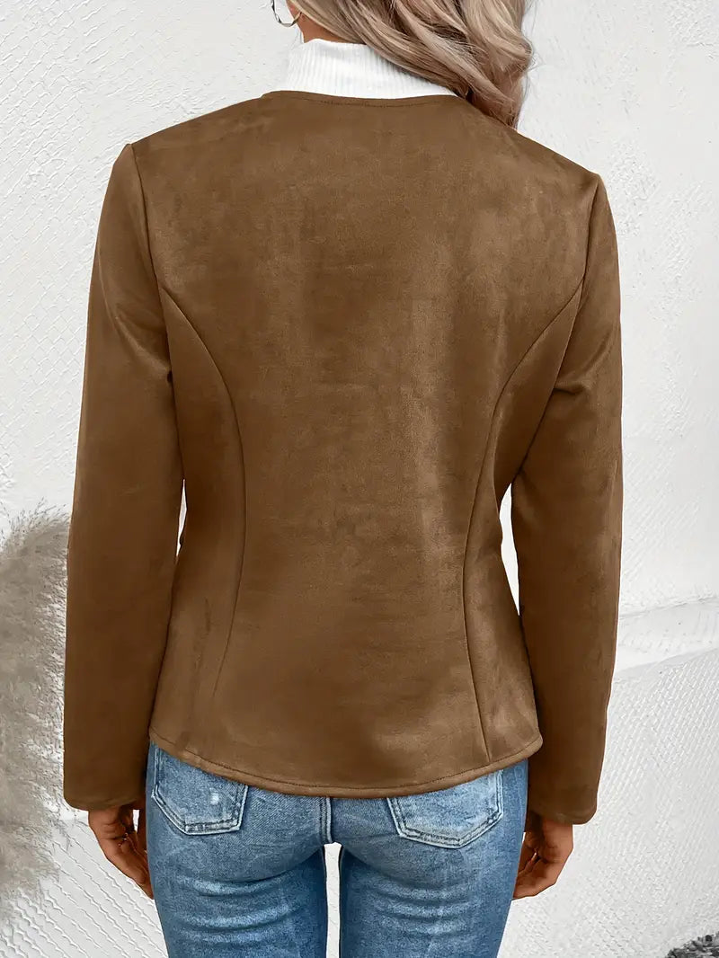 Alina | Dame Casual Zip-up Blazerjakke