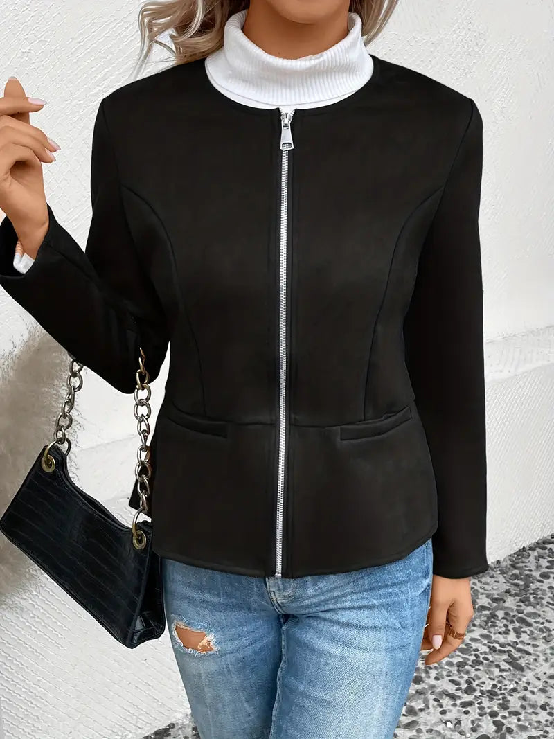 Alina | Dame Casual Zip-up Blazerjakke