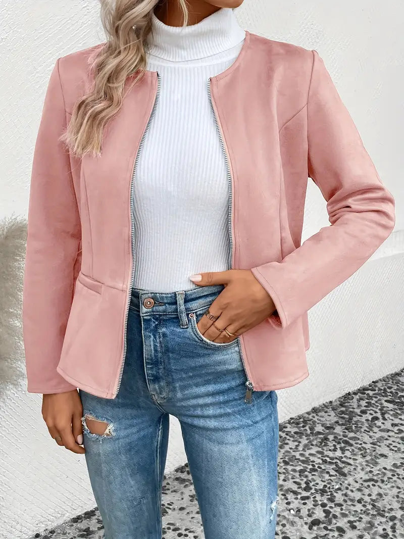 Alina | Dame Casual Zip-up Blazerjakke