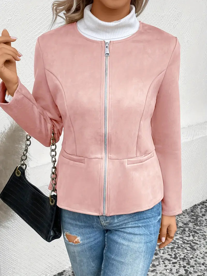 Alina | Dame Casual Zip-up Blazerjakke