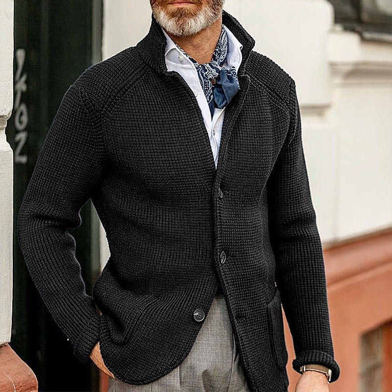Alexander | Mænds Strikket Cardigan med Knapper