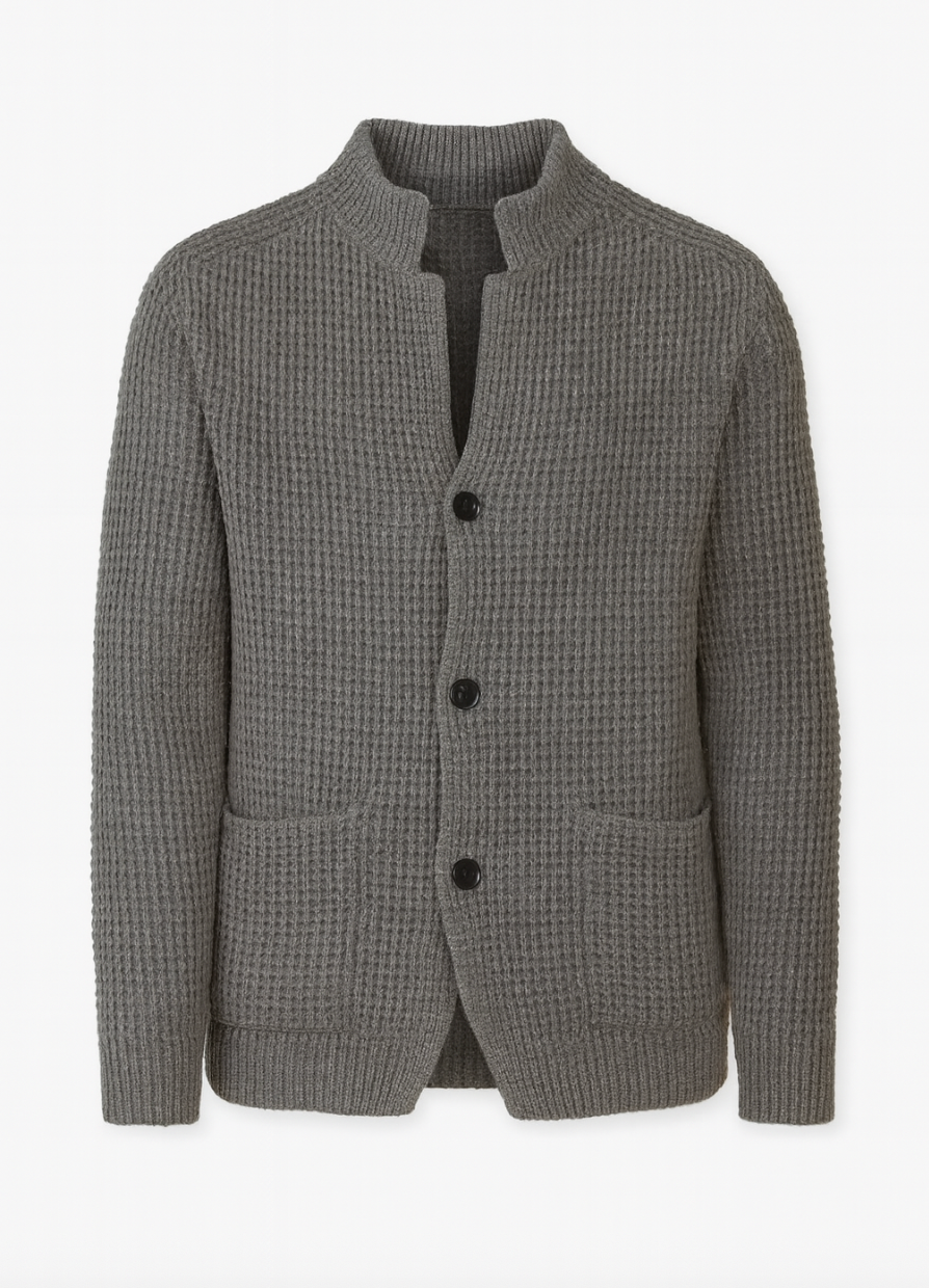 Alexander | Mænds Strikket Cardigan med Knapper