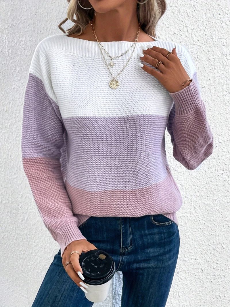 Benedikte | Kvinders Color-Blocked Casual Sweater
