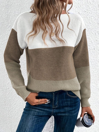Benedikte | Kvinders Color-Blocked Casual Sweater