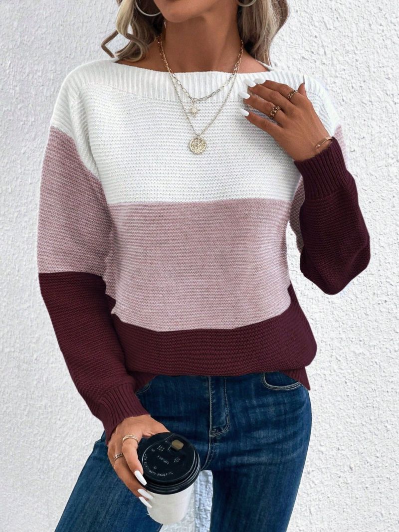 Benedikte | Kvinders Color-Blocked Casual Sweater