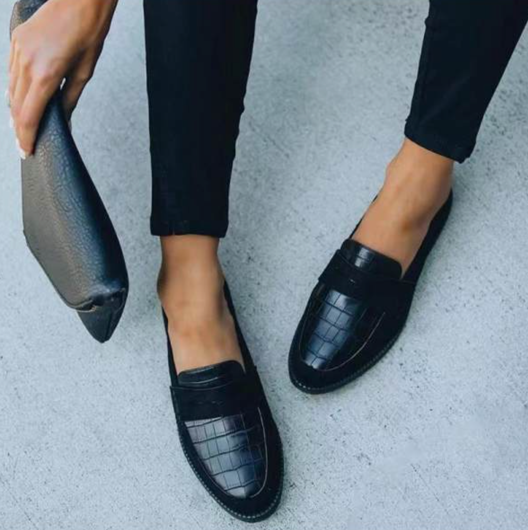 Jeppe | Loafers med Krokodillestruktur til Dame­mode