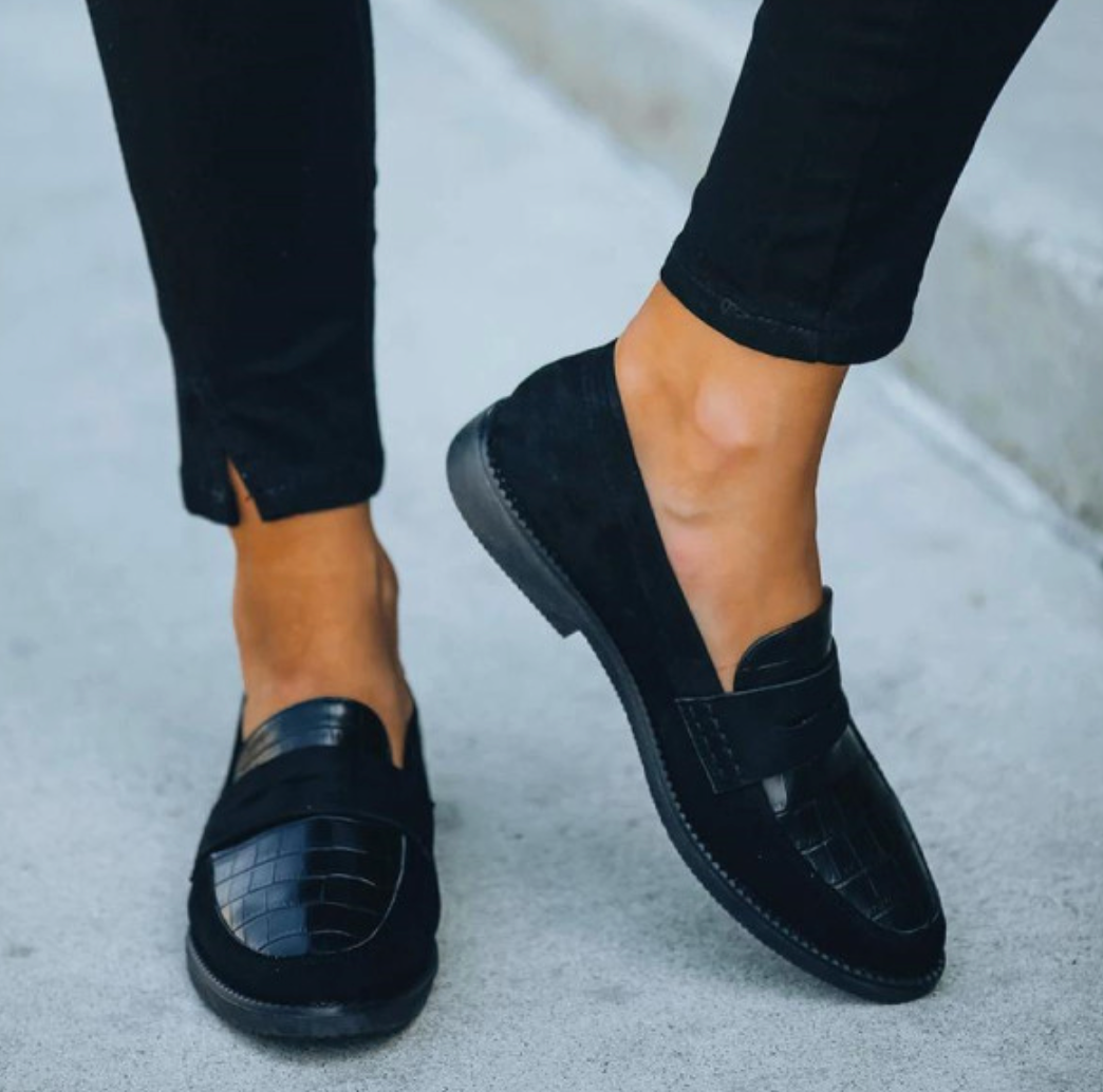 Jeppe | Loafers med Krokodillestruktur til Dame­mode
