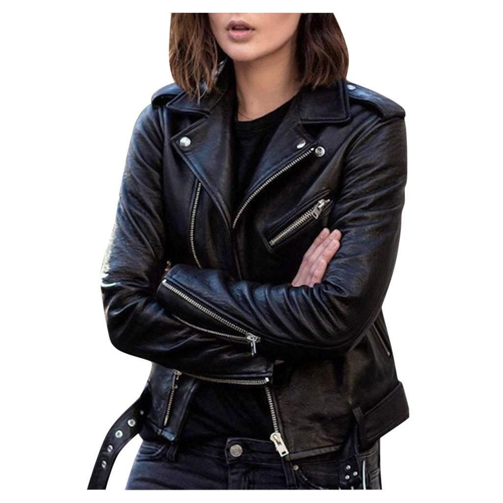 Astrid | Kvinders Biker Læderjakke