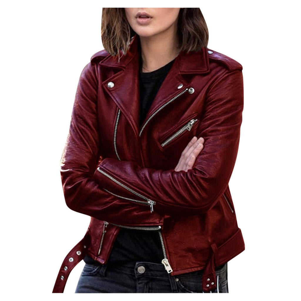 Astrid | Kvinders Biker Læderjakke