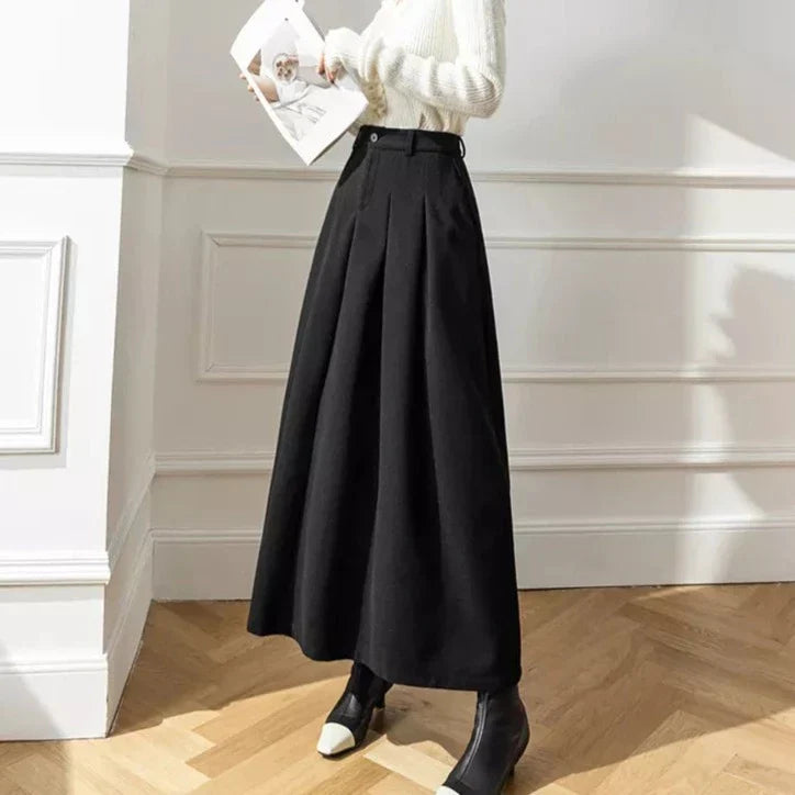 Alberte | Damens Elegant Vinter A-Line Nederdel