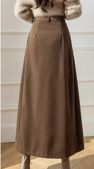 Alberte | Damens Elegant Vinter A-Line Nederdel