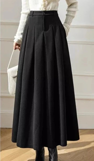 Alberte | Damens Elegant Vinter A-Line Nederdel