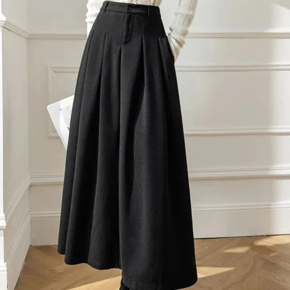 Alberte | Damens Elegant Vinter A-Line Nederdel