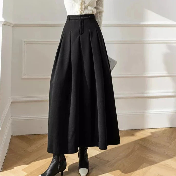 Alberte | Damens Elegant Vinter A-Line Nederdel
