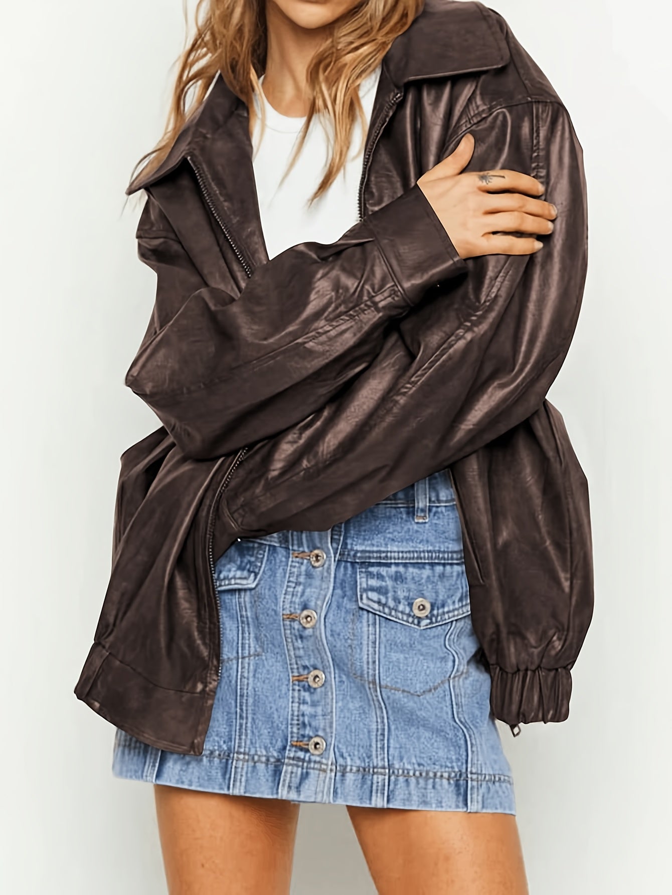 Camilla | Kvinders Denimnederdel med Knapper