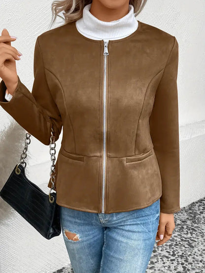 Alina | Dame Casual Zip-up Blazerjakke