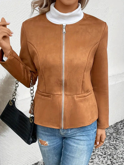 Alina | Dame Casual Zip-up Blazerjakke