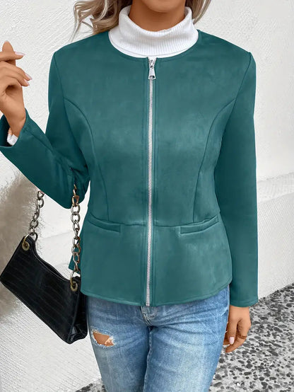 Alina | Dame Casual Zip-up Blazerjakke