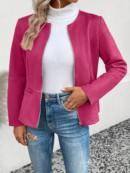 Alina | Dame Casual Zip-up Blazerjakke