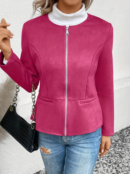 Alina | Dame Casual Zip-up Blazerjakke