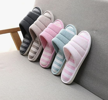 Bjarke | Kvinders Stribede Hyggeslippers