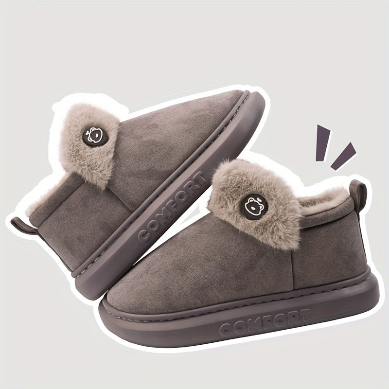 Alette | Dame Hyggelige Tøfler med Pelsfor og Slip-On Design