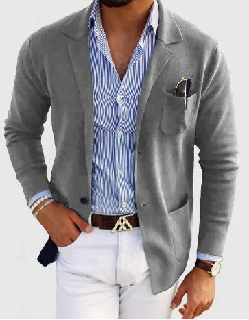 Alma | Mænds Vinter Casual Strikket Blazer