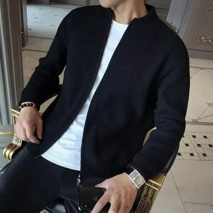 Anders | Mænds Ribstrikket Zip Cardigan