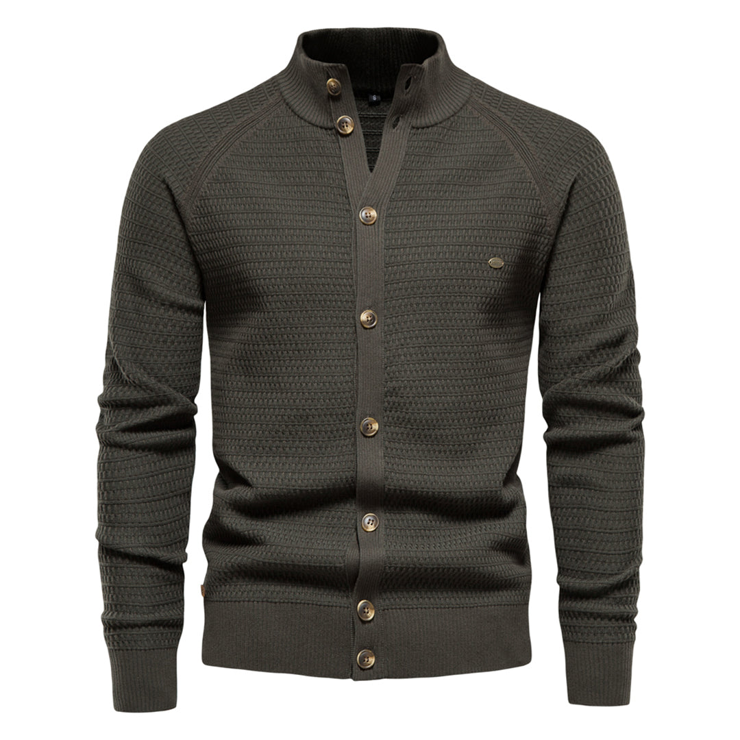 Andreas | Mænds Strikket Cardigan med Knapper