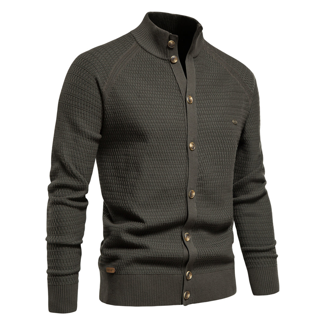 Andreas | Mænds Strikket Cardigan med Knapper