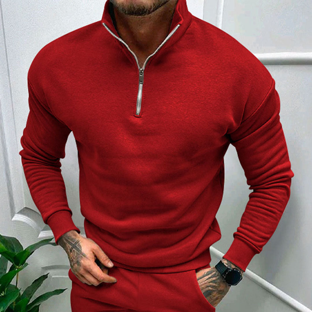 Carl | Mænds Casual Sweatshirt med Lynlås