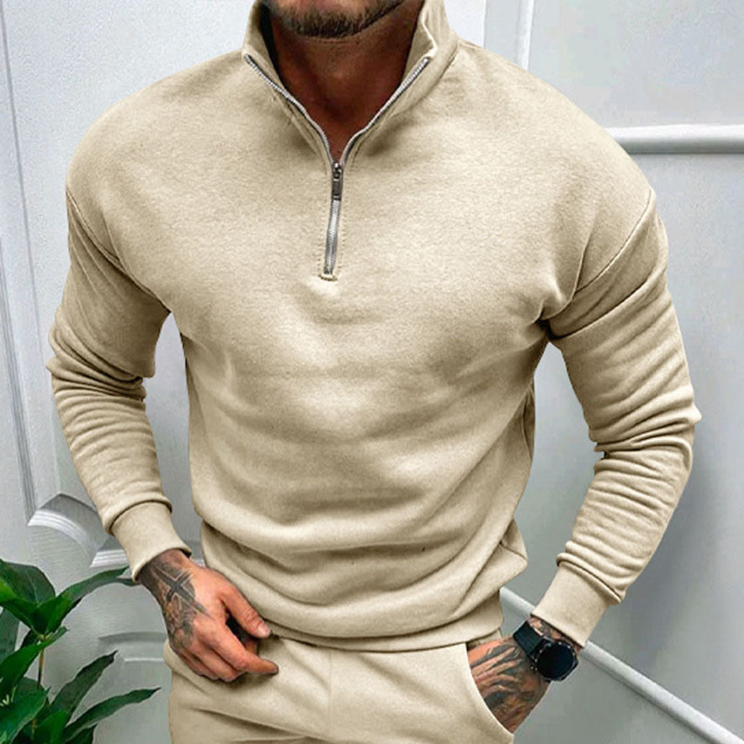Carl | Mænds Casual Sweatshirt med Lynlås
