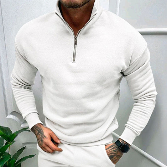 Carl | Mænds Casual Sweatshirt med Lynlås