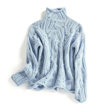 Barbara | Kvinders Vinter Strikket Rullekrave Sweater